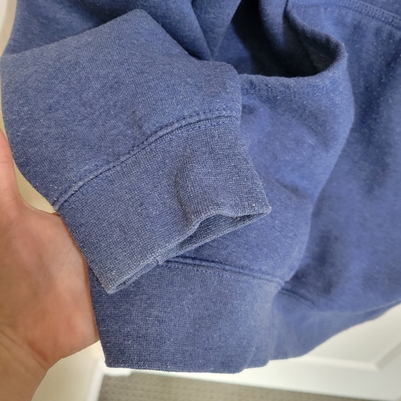 Carhartt K288 H53 Scout Blue Heather Midweight Hooded Logo Sweatshirt L - Picture 7 of 13